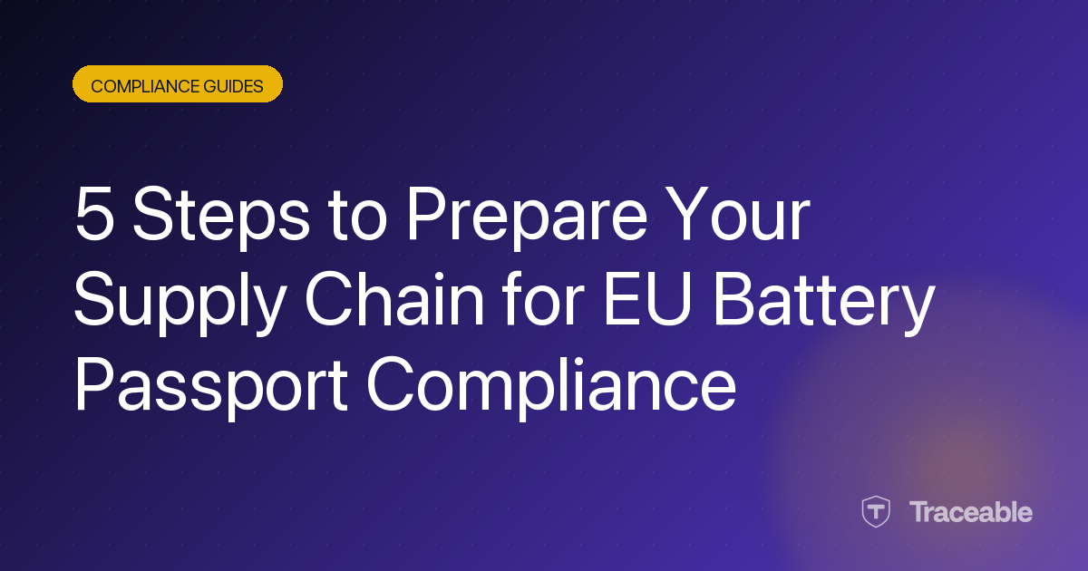5-step EU battery passport supply chain preparation