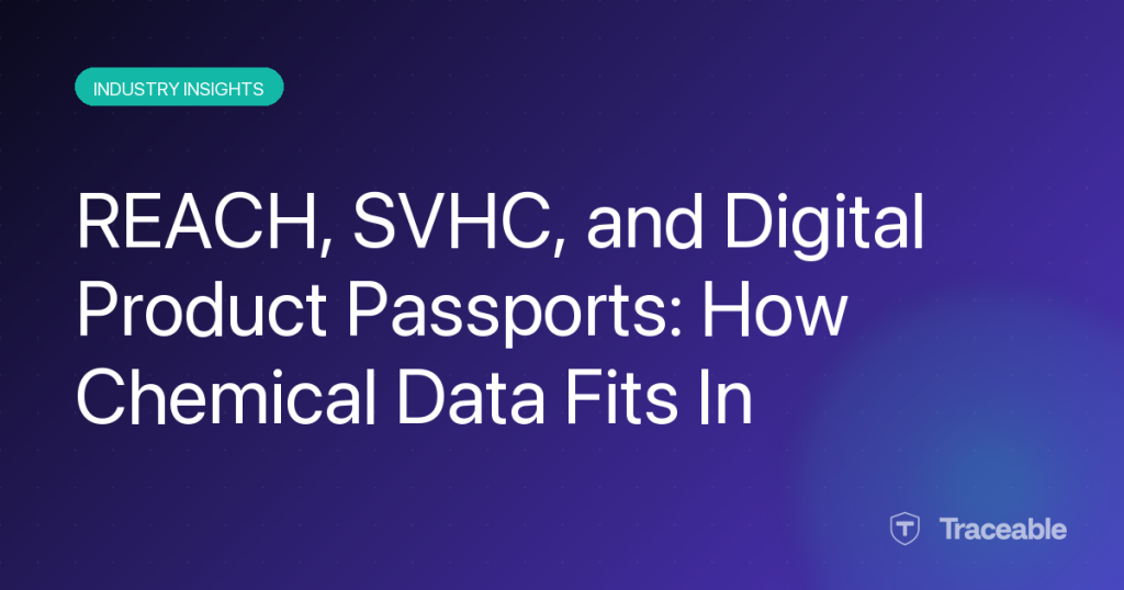 REACH SVHC chemical data in Digital Product Passports