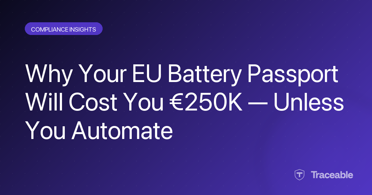 EU battery passport compliance cost analysis