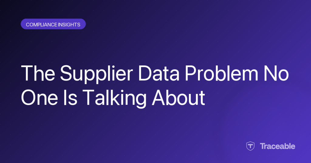 Supplier data quality challenge hero graphic