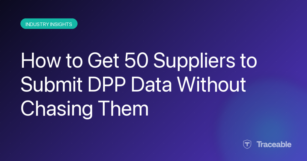 Supplier data collection workflow hero graphic