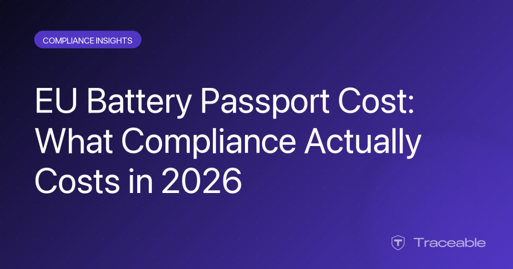 EU Battery Passport cost breakdown 2026 hero graphic