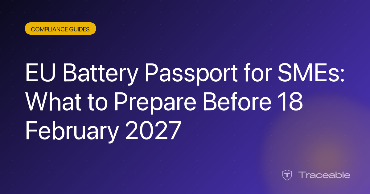 EU Battery Passport for SMEs preparation hero graphic