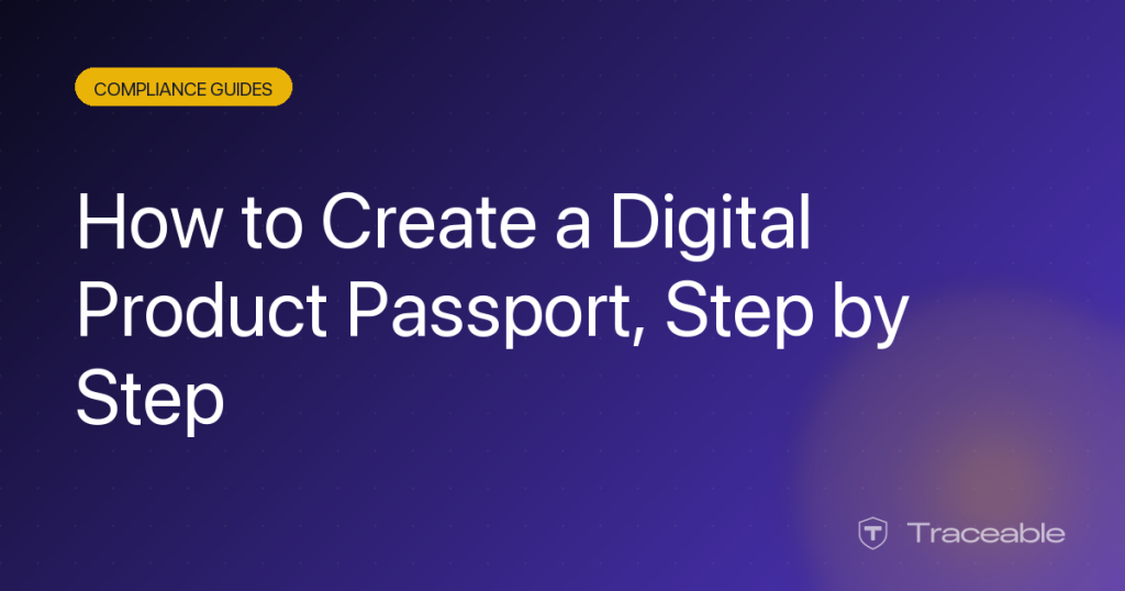 How to create a Digital Product Passport step by step hero